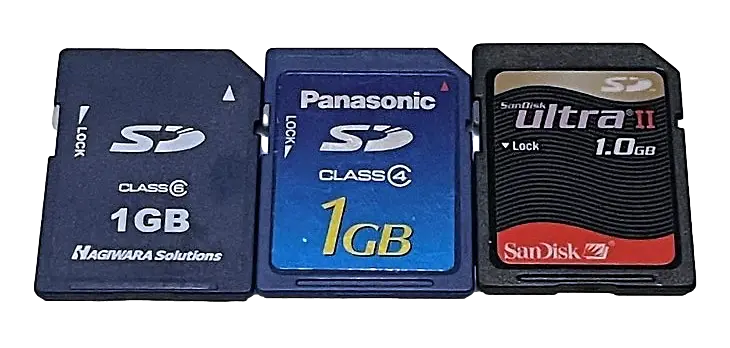 Ramdom Sd Secure Digital Memory Cards Sd Nintendo 3Ds Dsi Camera Sandisk Lexar (Preowned) 1