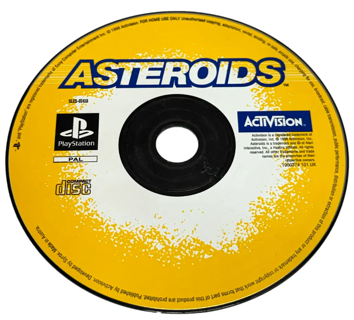 Asteroids Ps1 Ps2 Ps3 Pal *Disk Only* (Preowned) 1