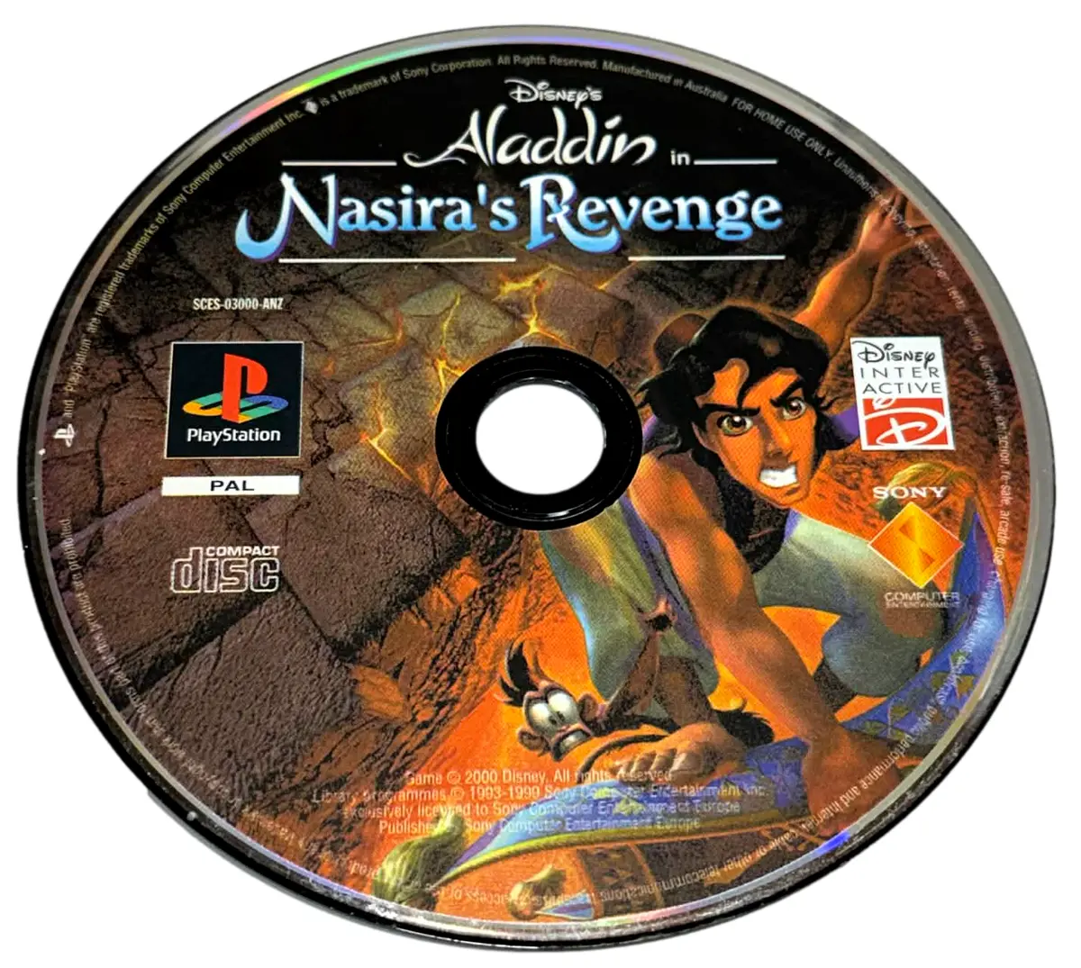 Aladdin Nasira's Revenge Ps1 Ps2 Ps3 Pal *Disk Only* (Preowned) 1