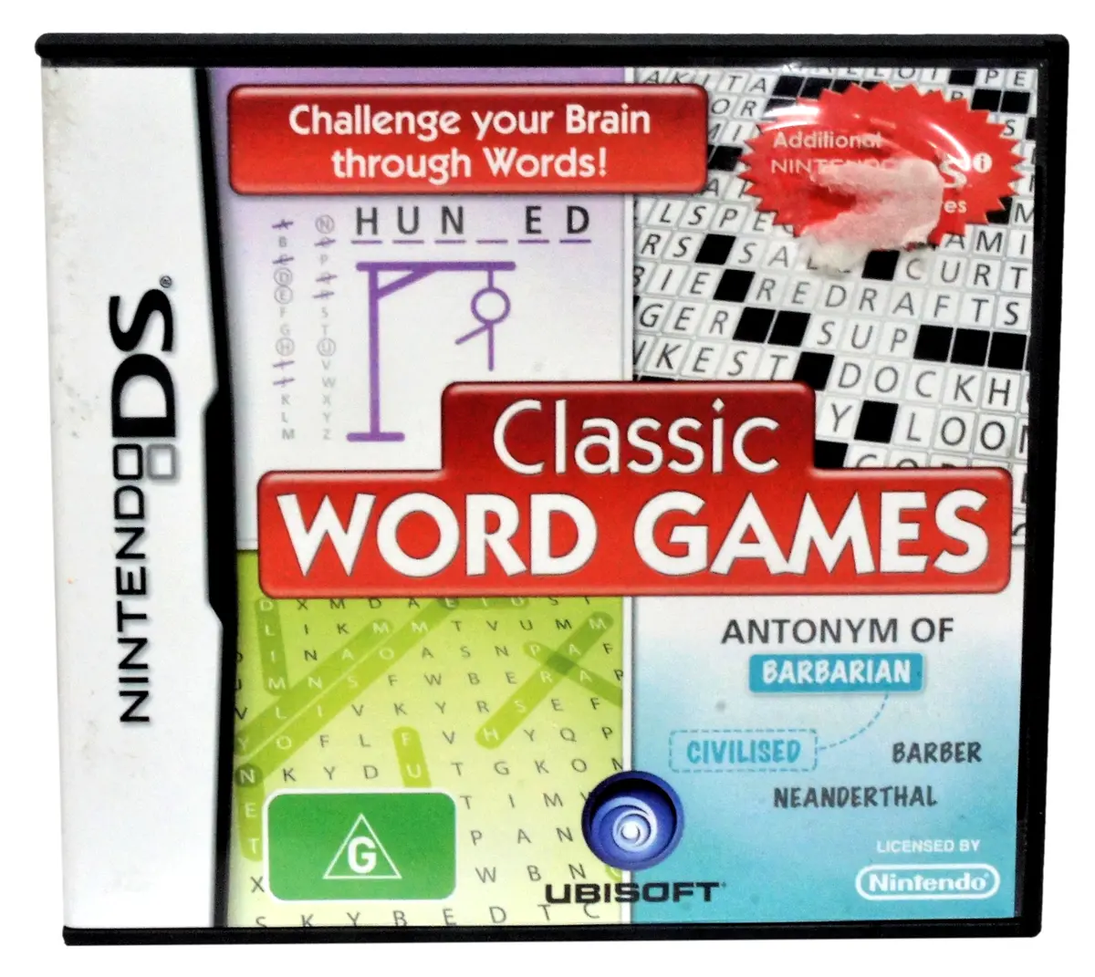 Classic Word Games Nintendo Ds 3Ds Game *Complete* (Preowned) 1