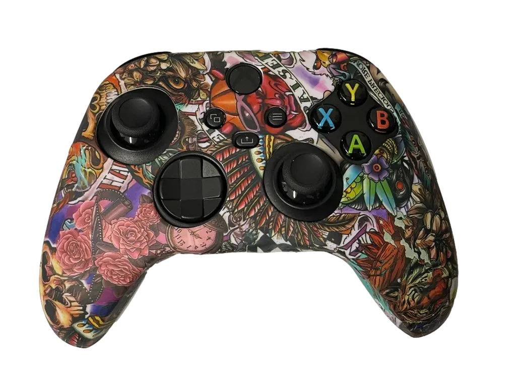Silicone Cover For Xbox Series X/S Controller Case Skin - Tattoo 1