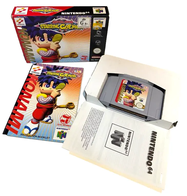 Mystical Ninja Starring Goeman Nintendo 64 N64 Boxed Pal *Complete* (Preowned) 1
