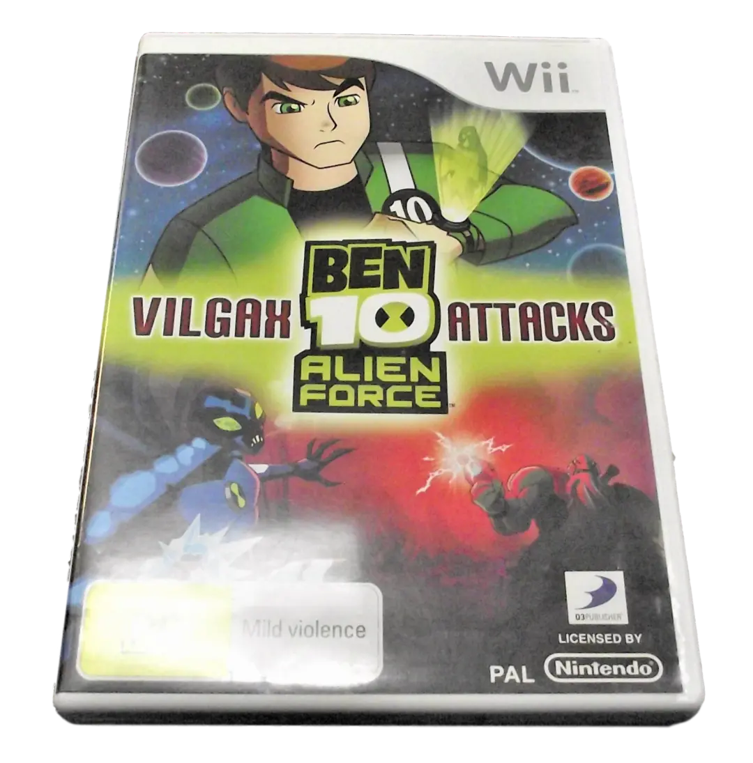 Ben 10 Alien Force Vilgax Attacks Nintendo Wii Pal *No Manual* (Pre-Owned) 1