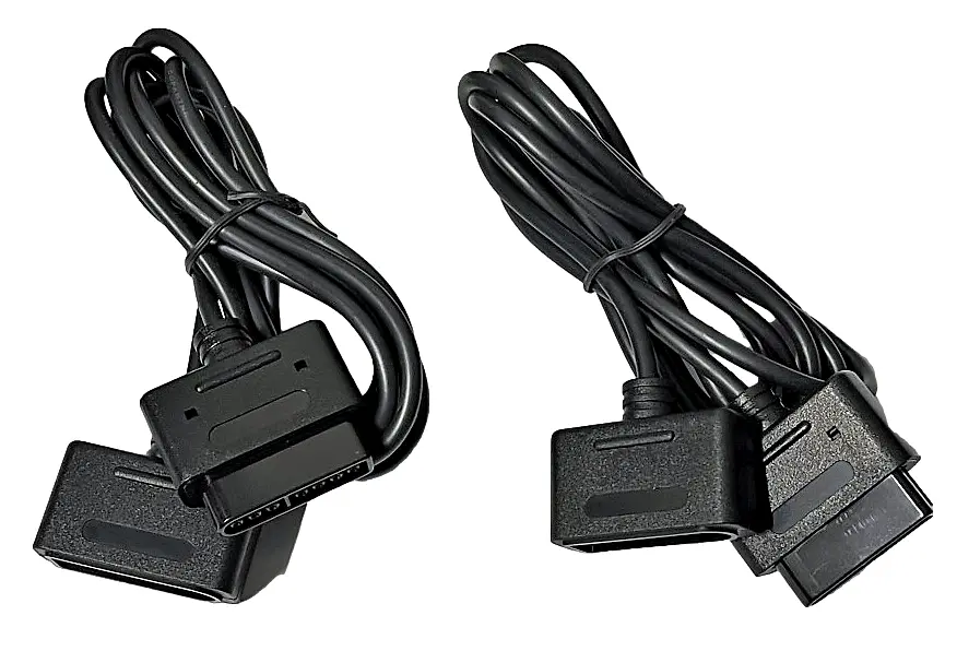 2 X Super Nintendo / Famicom Controller Extension Cable 1.8M New Aftermarket 1