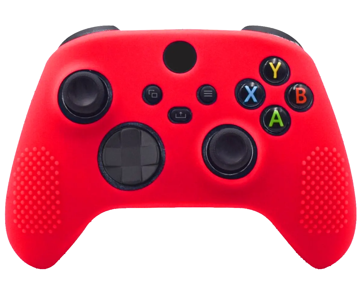 Silicone Cover For Xbox Series X/S Controller Case Skin - Red Studded 1