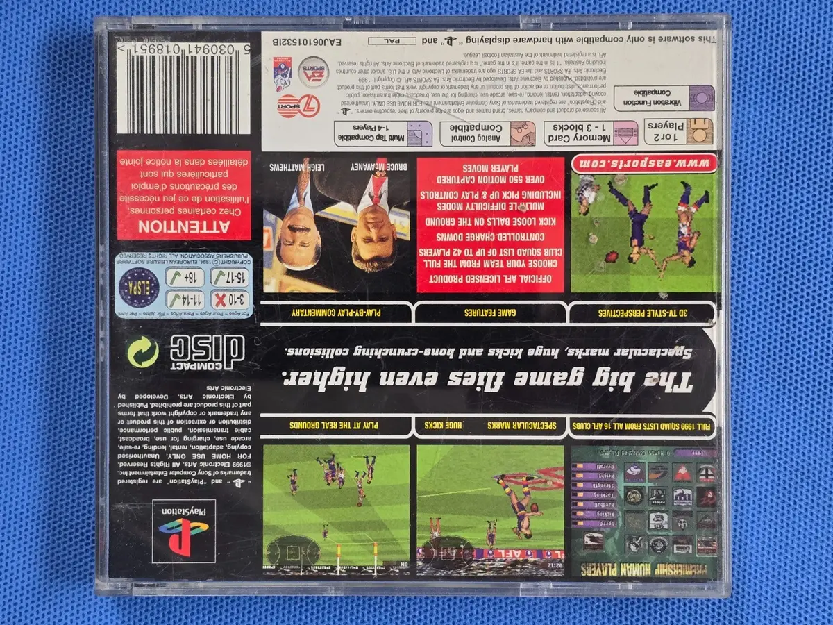 Afl 99 Ps1 Ps2 Ps3 Pal *No Manual* Playstation (Preowned) 2