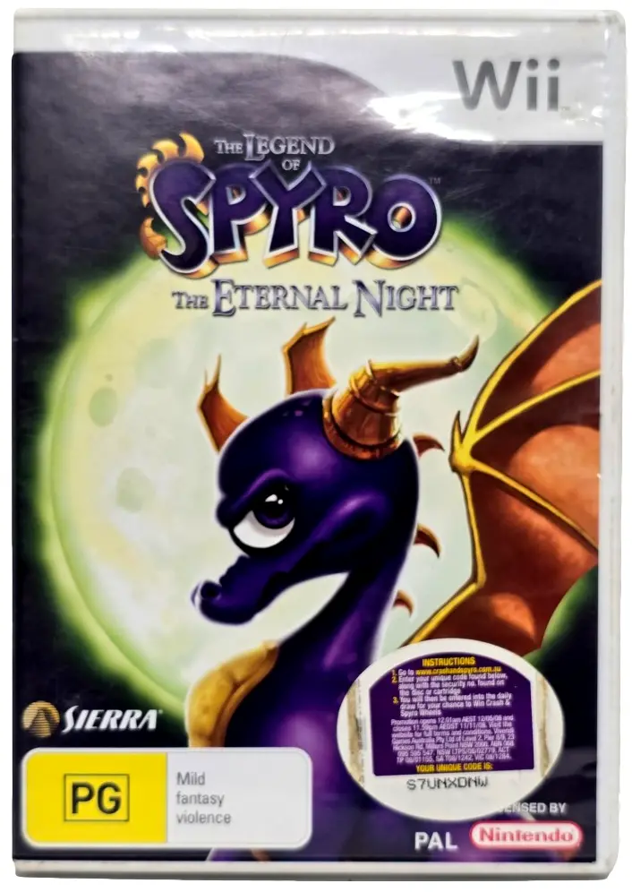 The Legend Of Spyro The Eternal Night Nintendo Wii Pal *Complete* (Preowned) 1