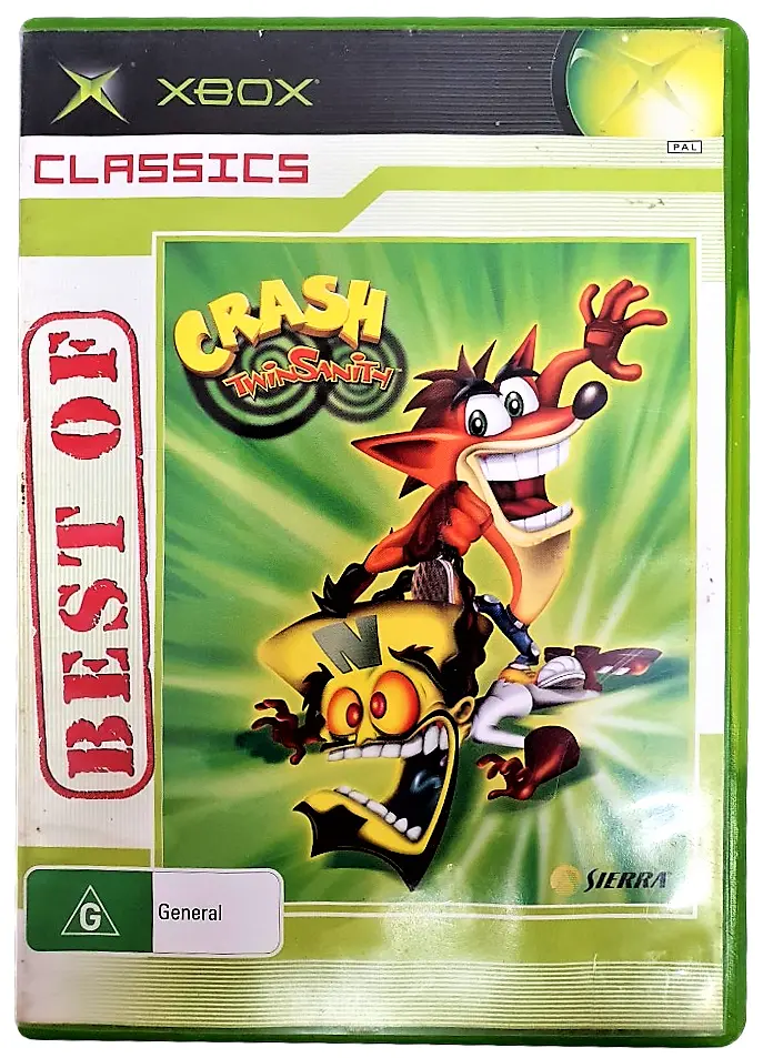 Crash Twinsanity Xbox Original Pal Classics *No Manual* (Preowned) 1