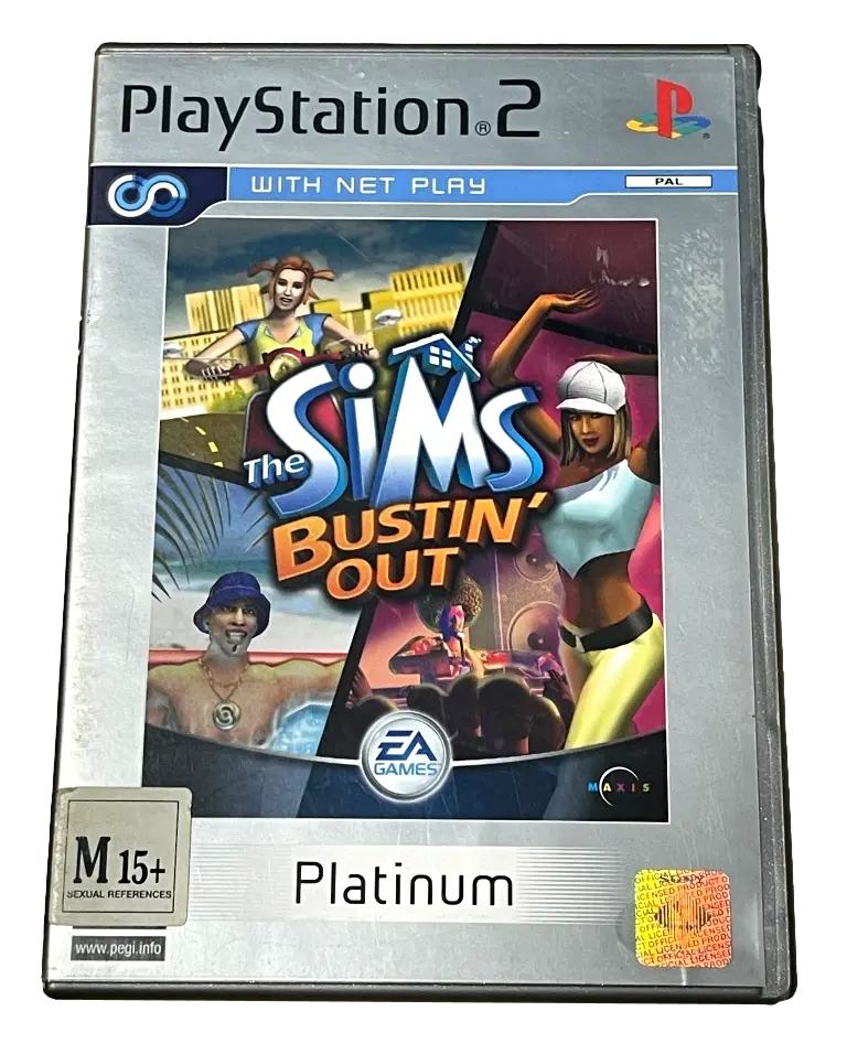 The Sims Bustin' Out Ps2 (Platinum) Pal *No Manual* (Preowned) 1