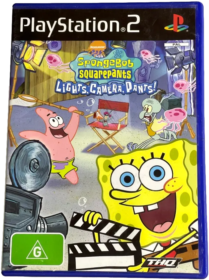 Spongebob Squarepants Lights Camera Pants! Ps2 Pal *Complete* (Pre-Owned) 1