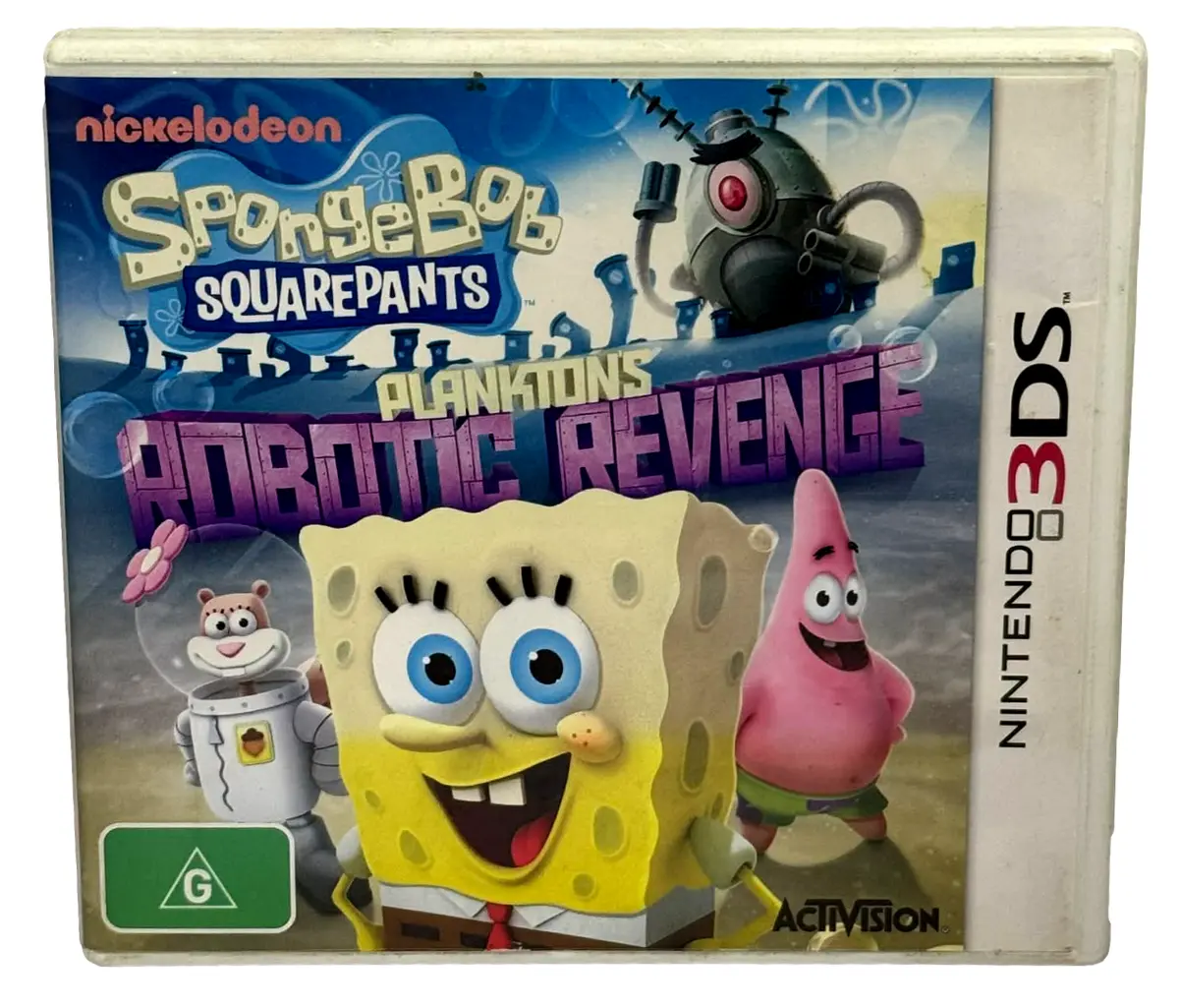 Spongebob Squarepants Plankton's Robotic Revenge Nintendo 3Ds Game (Preowned) 1