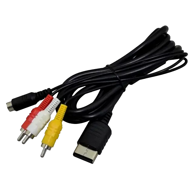 Sega Dreamcast Av Cables S-Video Tv Replacement New Aftermarket 1.8 Metre 1