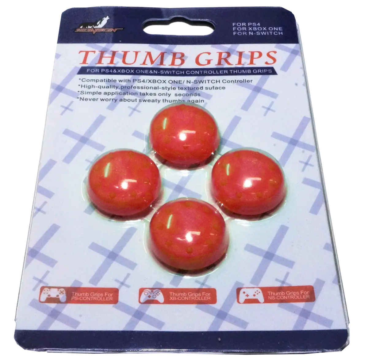 4 X Thumb Grips For Ps4 Ps5 Xbox One Xbox Series X Toggle Cover  Red 1