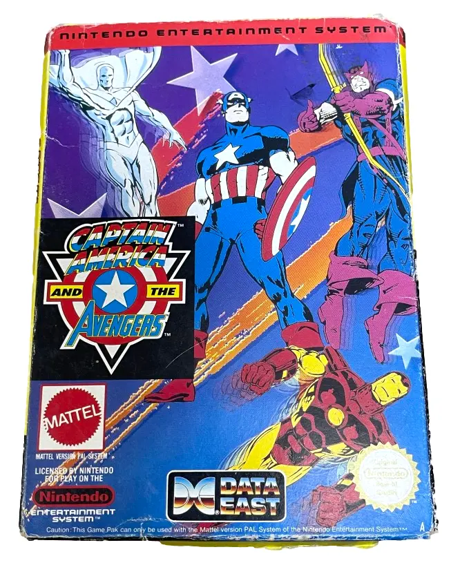 Captain America And The Avengers Nintendo Nes Boxed Pal *No Manual* (Preowned) 1