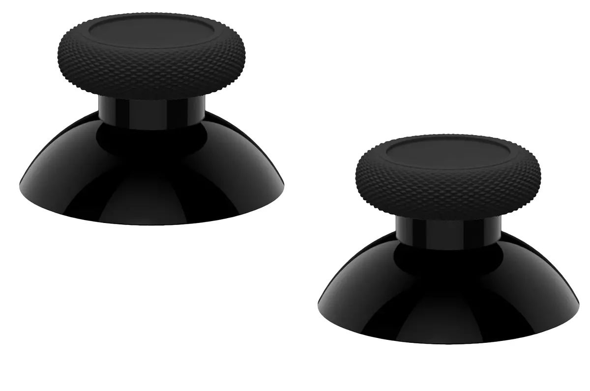 Pair Of Analog Thumbstick Caps Xbox One/Series Controller Mushroom Black 1