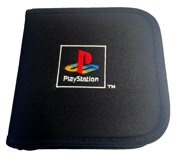 Genuine Sony Ps1 Playstation 1 Zippered Disk Disc Game Wallet Holds 28  (Preowned) 1