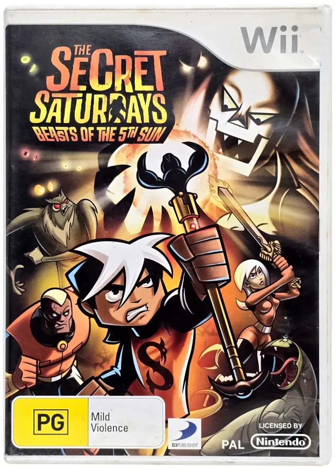 The Secret Saturdays Beasts Of The 5Th Sun  Nintendo Wii Pal *No Manual* 1