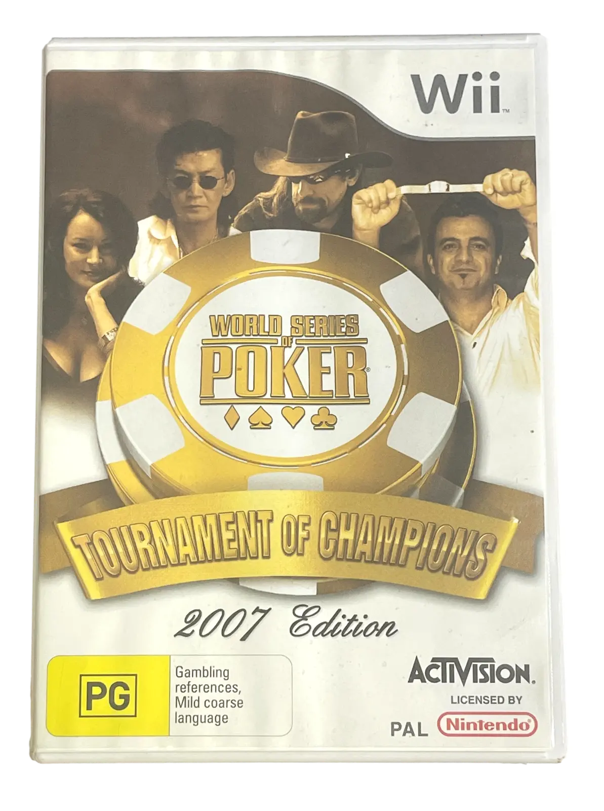 World Series Of Poker Tournament Of  Champions 2007 Nintendo Wii Pal *No Manual* (Pre-Owned) 1