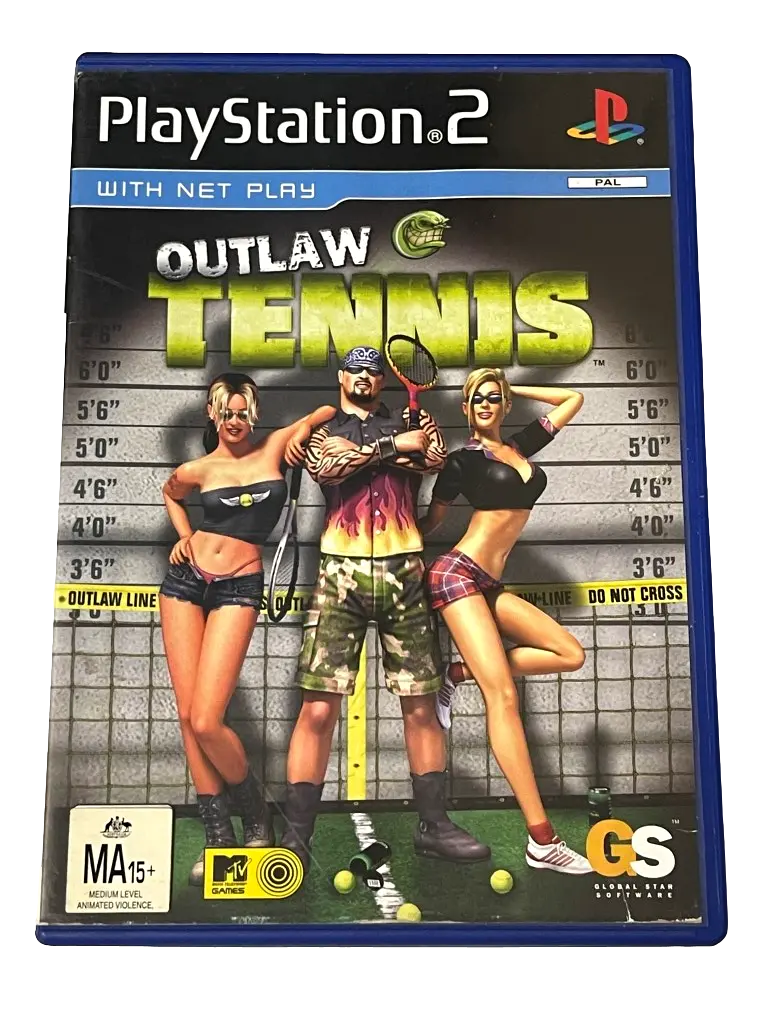 Outlaw Tennis Ps2 Pal *Complete* (Preowned) 1