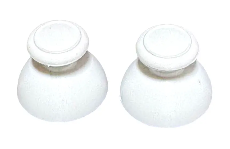 Pair Of White Analog Thumbstick Caps Wii Nunchuck And Wii Pro Classic Controller 1
