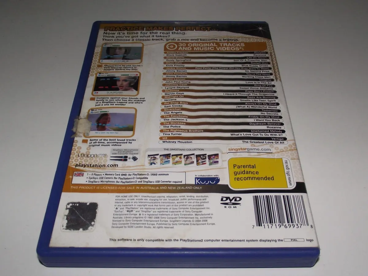 Singstar Ps2 Playstation 2 Ultimate Selection Pal Games (Preowned) 26