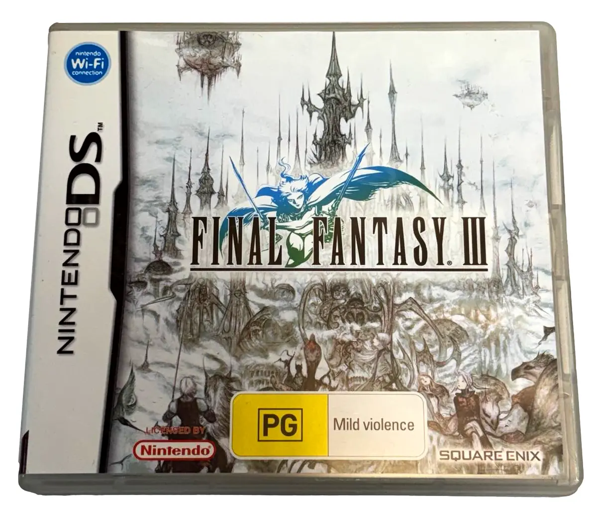 Final Fantasy Iii Nintendo Ds 3Ds Game *Complete* (Preowned) 1