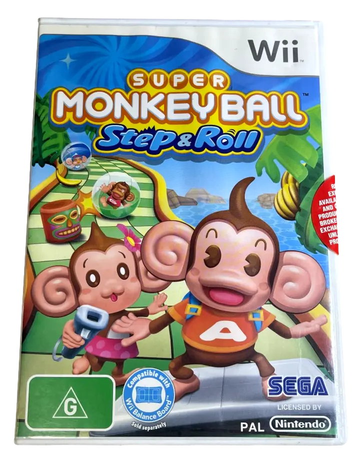 Super Monkey Ball Step & Roll Nintendo Wii Pal  *Shop Sealed* 1