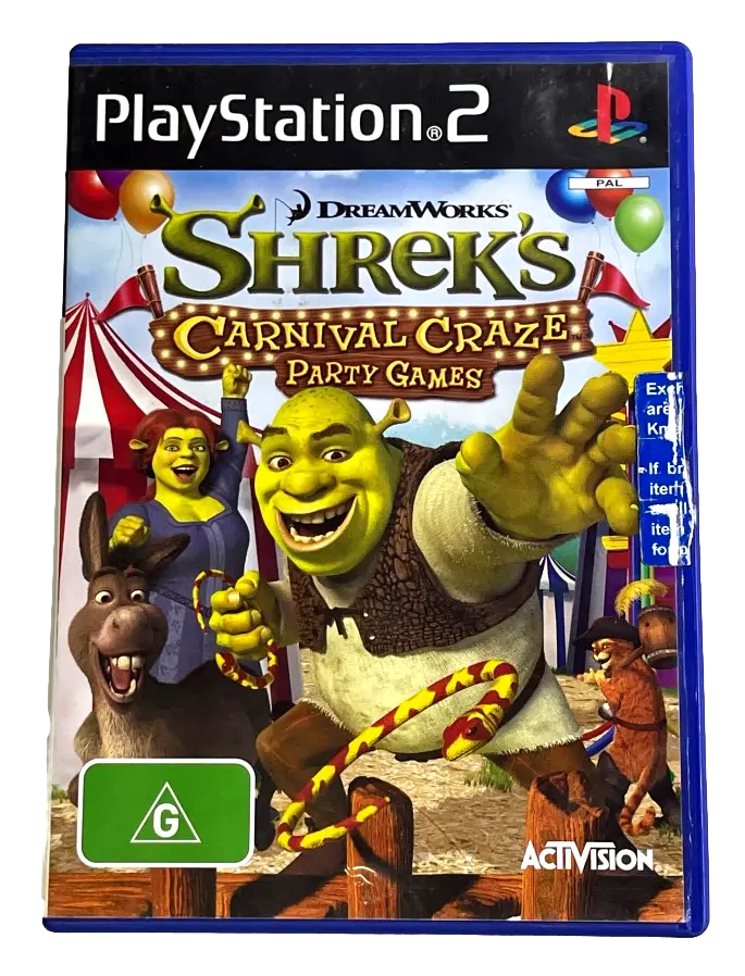 Shrek's Carnival Craze Party Games Ps2 Pal *No Manual* (Preowned) 1