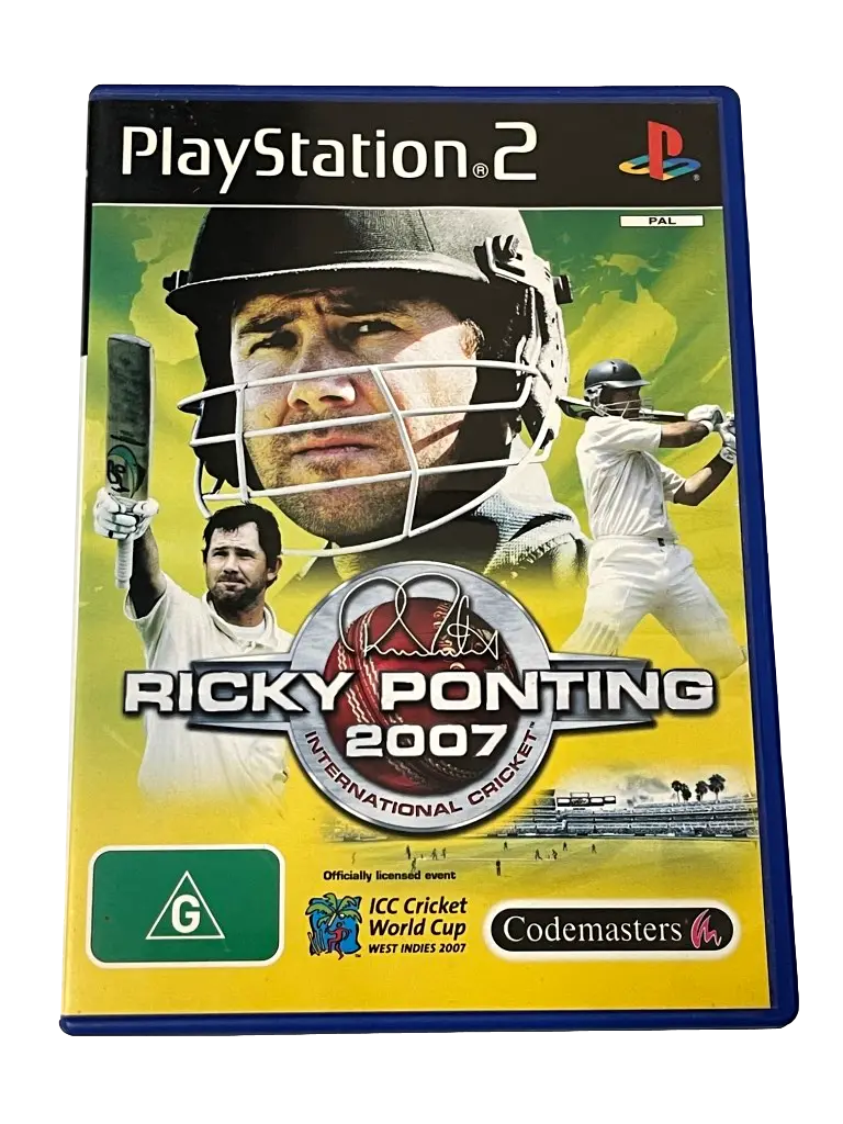 Ricky Ponting 2007 International Cricket Ps2 Playstation 2 Pal *Complete* (Preowned) 1