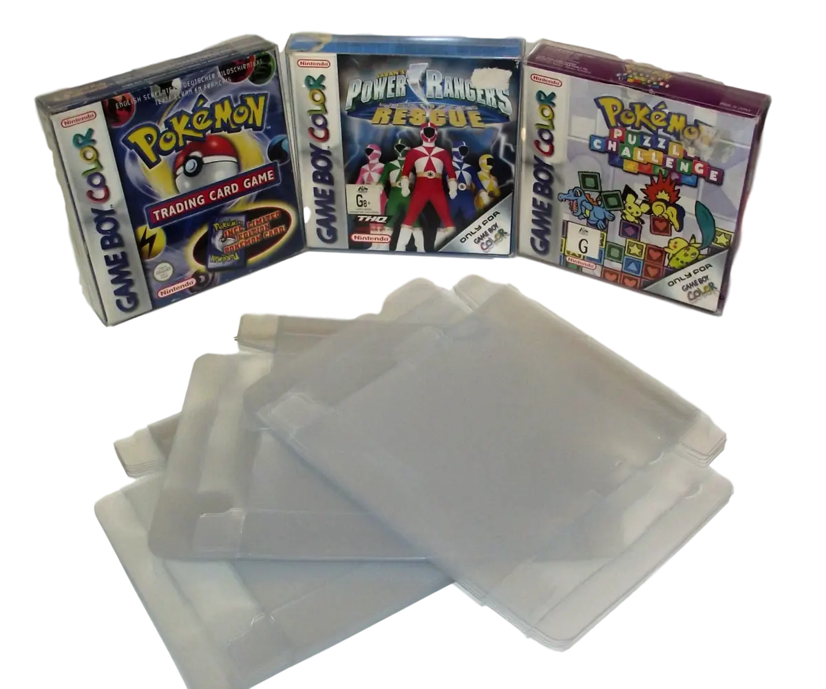 Nintendo Gameboy Color Box Clear Sleeve Cover Protective Case Dropdown Menu 1