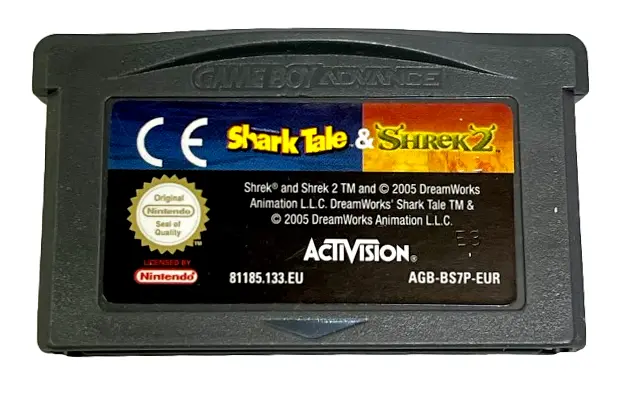 Shark Tale & Shrek 2 Nintendo Gameboy Advance Gba *Cartridge Only* (Preowned) 1