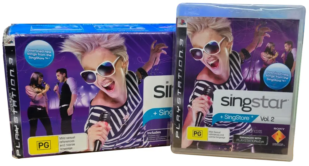 Singstar Volume 2  Ps3 In Original Box + Mics Playstation 3 (Pre-Owned) 1