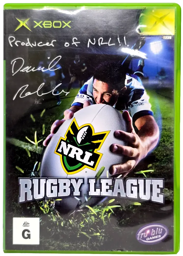 Nrl Rugby League Xbox Pal *Complete* Signed By David Robles (Preowned) 1