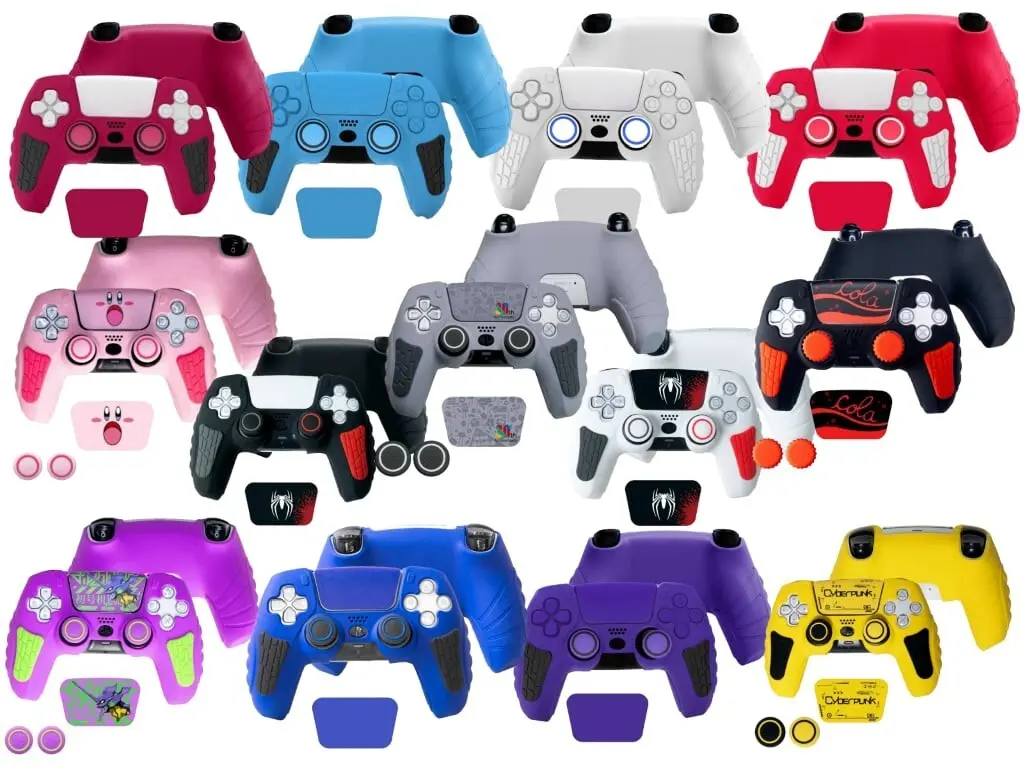 Silicone Set Covers For Ps5 Controller Case Skin Designs Thumb Grips Selection 1