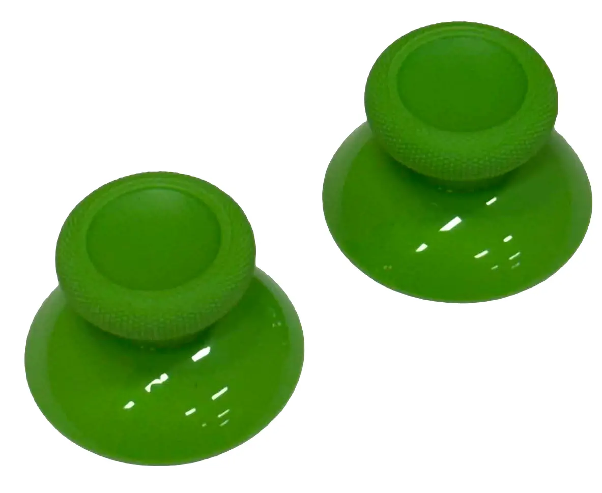 Pair Of Analog Thumbstick Caps Xbox One Controller Velocity Green 1