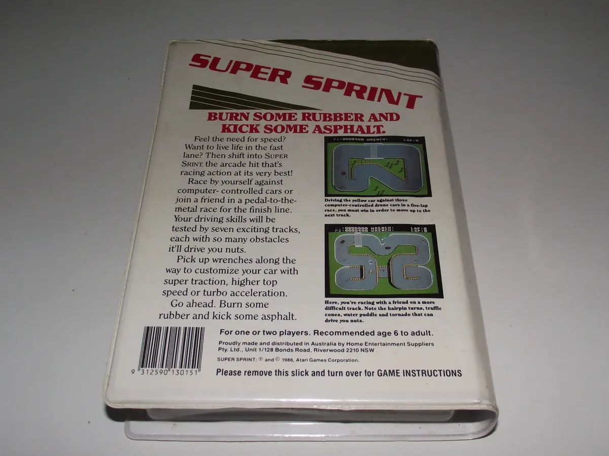 Super Sprint Nintendo Hes Nes Boxed Pal *Complete* Piggy Back (Preowned) 2