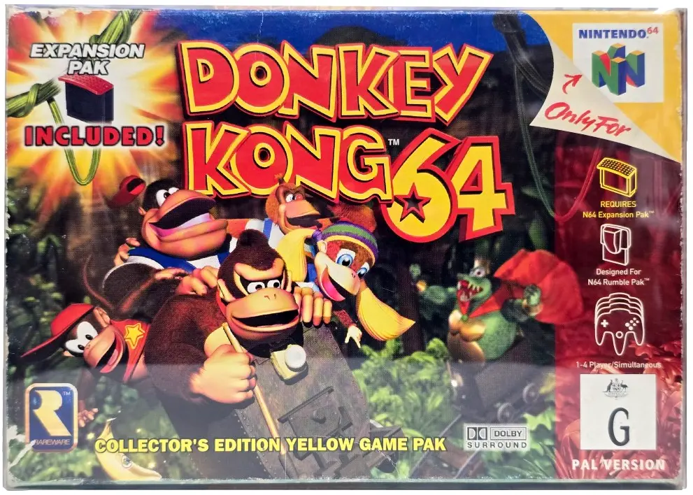 Donkey Kong 64 & Expansion Pak Nintendo 64 N64 Boxed Pal *Complete*#4 (Preowned) 2