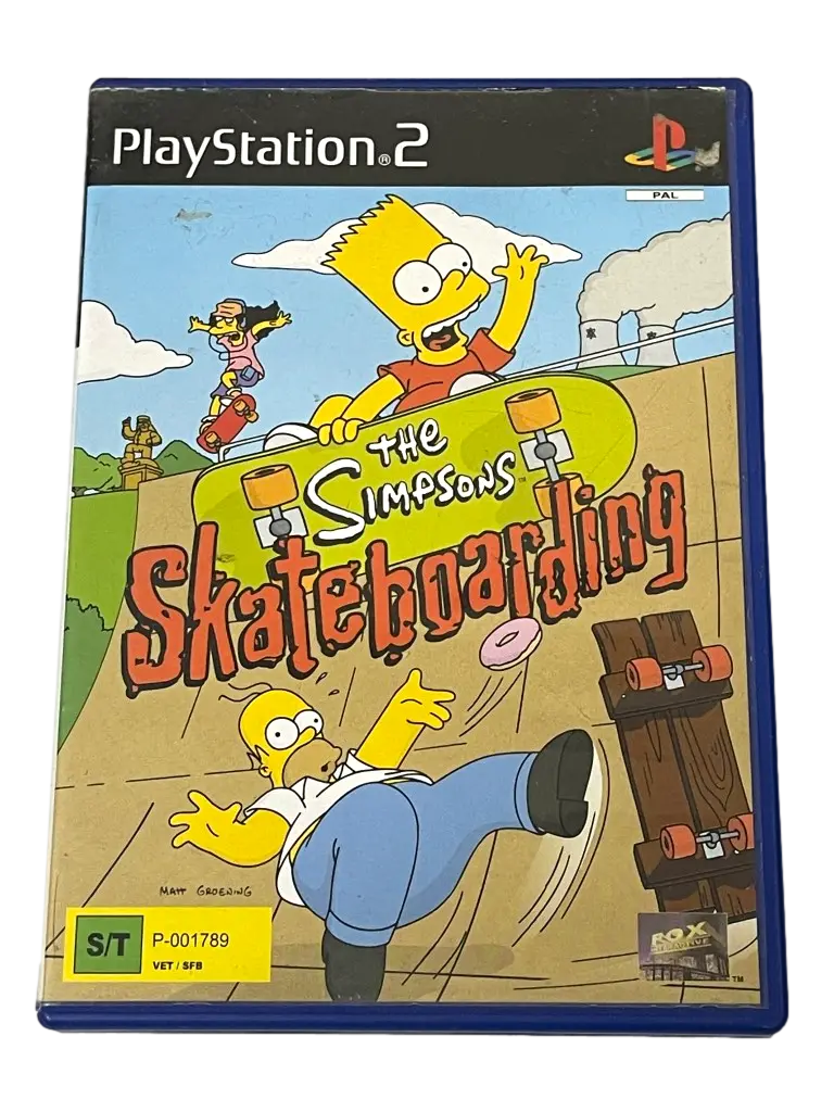 The Simpsons Skateboarding Ps2 Pal *No Manual* (Preowned) 1