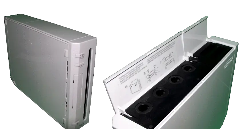 White Nintendo Wii Console Only Gamecube Ports Replacement Rvl001 (Aus) 1