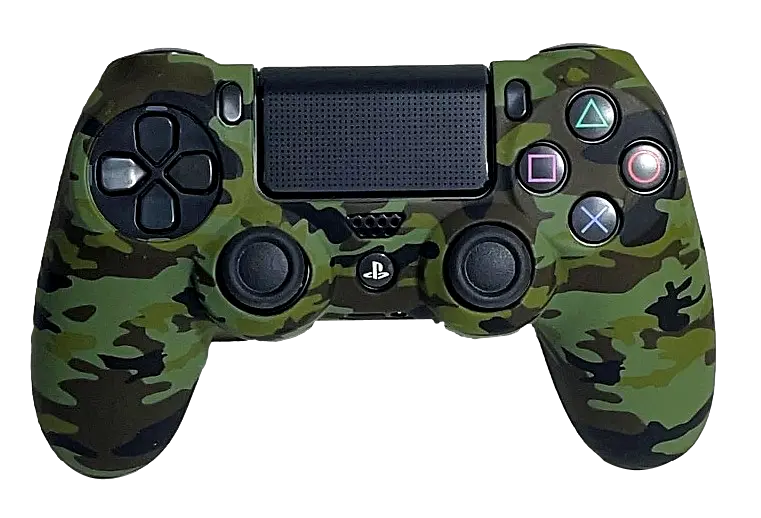 Silicone Cover For Ps4 Controller Case Skin  Dark Green Camo 1