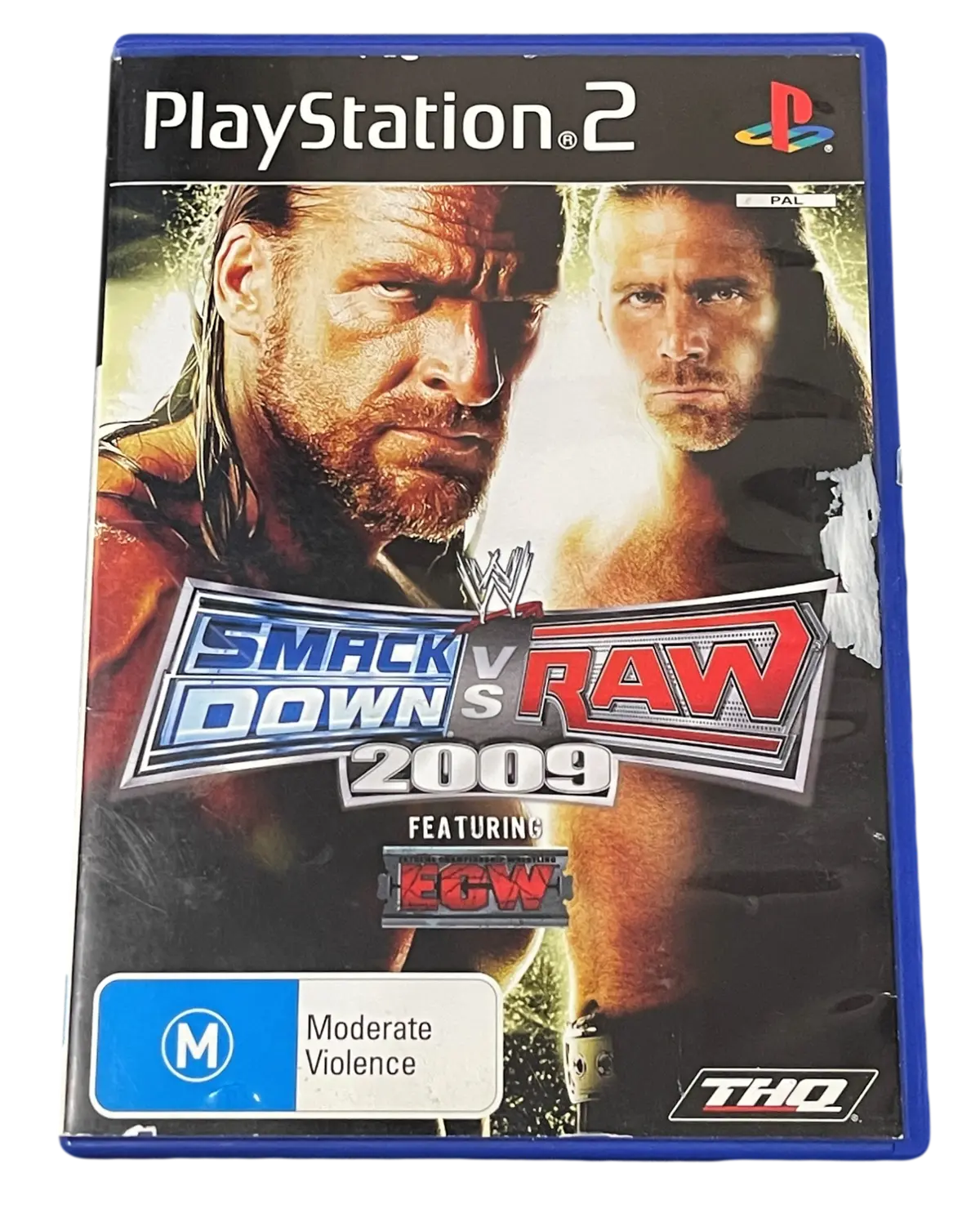 Smack Down Vs Raw 2009 Ps2 Pal *Complete* Wrestling (Preowned) 1