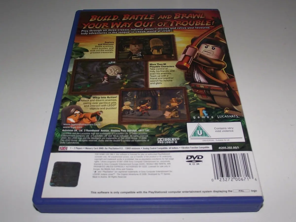 Lego Indiana Jones The Original Adventures Ps2 Pal *Complete* (Pre-Owned) 2