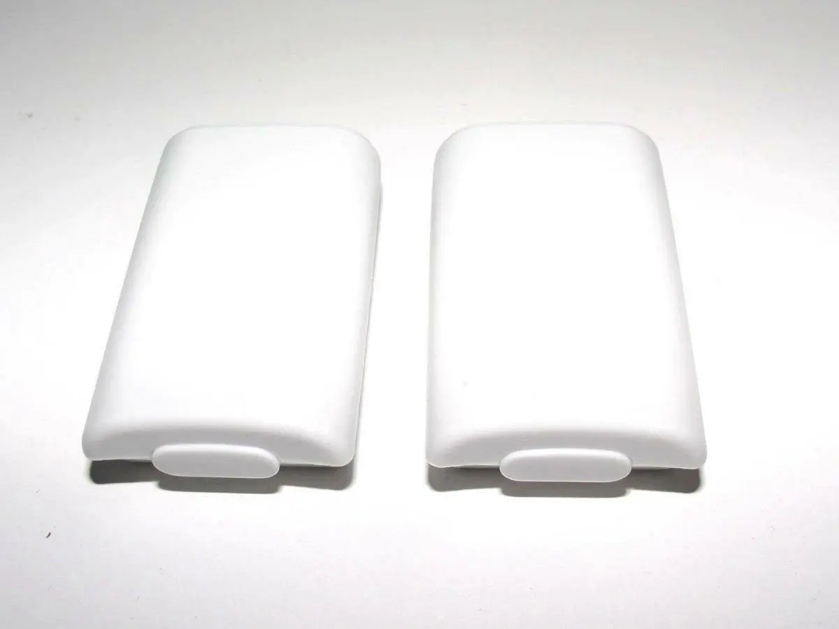 2 X White Microsoft Xbox 360 Remote Controller Battery Cover Clip Case Aa 1