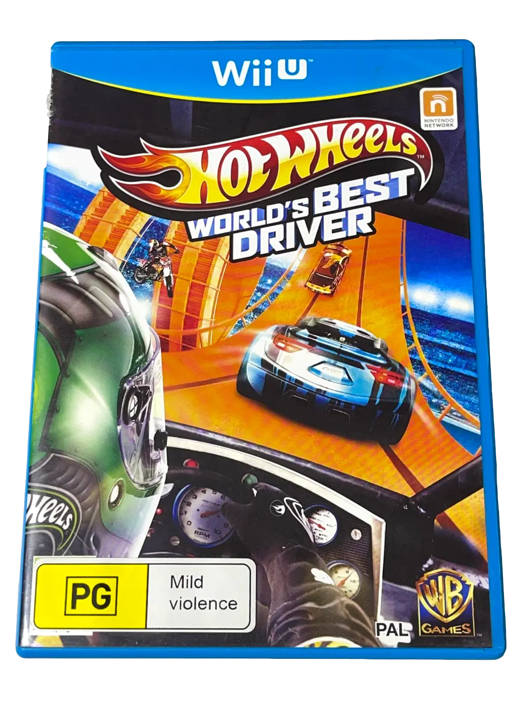 Hot Wheels World's Best Driver Nintendo Wii U Pal (Pre-Owned) 1