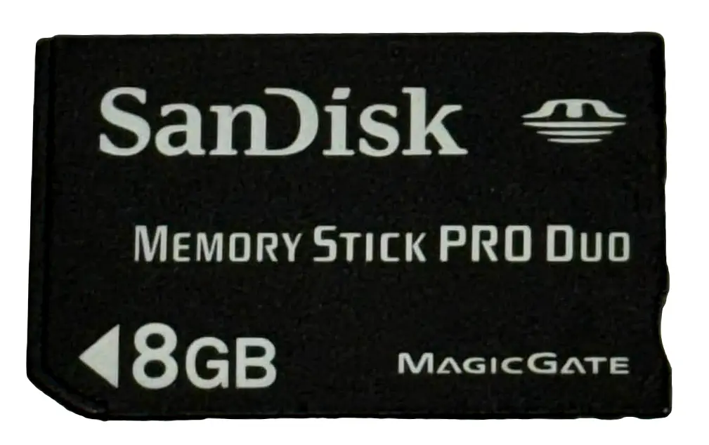 Sandisk 8Gb Sony Psp Memory Stick Pro Duo Memory Card Camera Memory Genuine (Preowned) 1
