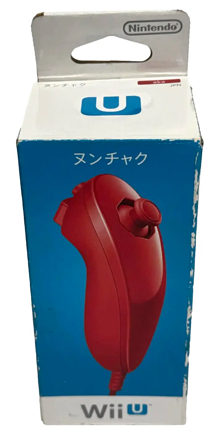 Genuine Nintendo  Wii U Red Nunchuck Remote (Rvl 004) Brand New Boxed 1