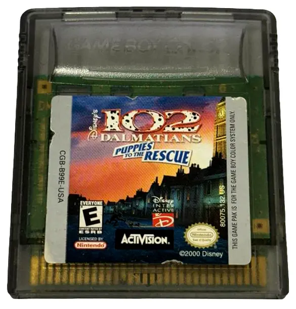 Disney's 102 Dalmatians: Puppies To The Rescue Nintendo Gameboy Color Cartridge (Preowned) 1