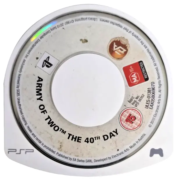 Army Of Two The 40Th Day Sony Psp Game Disc Only (Preowned) 1