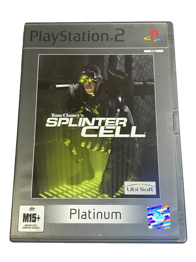 Tom Clancy's Splinter Cell Ps2 (Platinum) Pal *Complete* (Preowned) 1