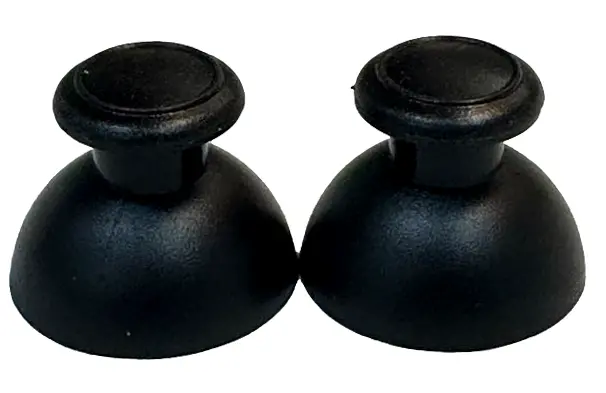 Pair Of Black Analog Thumbstick Caps Wii Nunchuck And Wii Pro Classic Controller 1